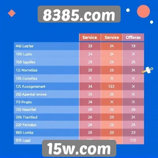 Comparação entre 8385.com e concorrentes do setor